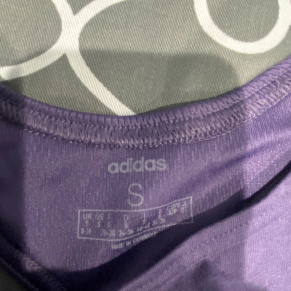 Adidas purple tank